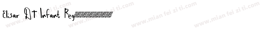 Elisar DT Infant Reg字体转换